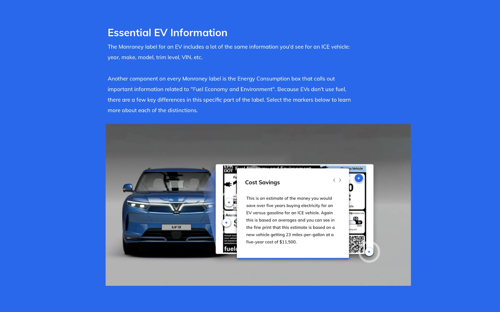 Screenshot of EV Knowledge 101 eLearning course